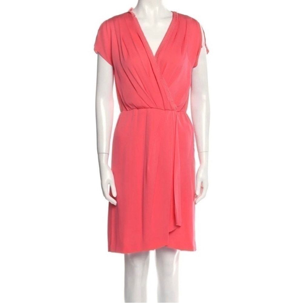 Diane von Furstenberg Salmon Pink Silk Dress 8